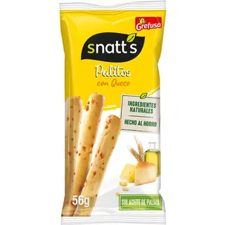 Palitos Snatts Queso 56 Gr.