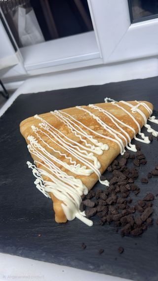 Clatita cu ciocolata alba