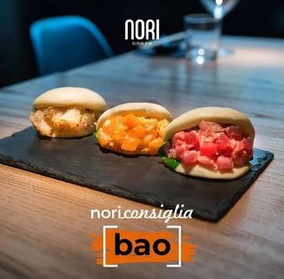 Bao al salmone