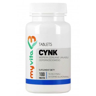 Cynk glukonian cynku 100 tabletek MyVita