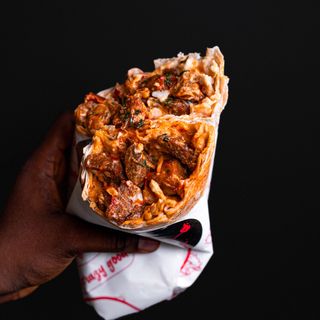 XLarge Beef shawarma with double sausage 