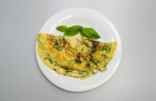 Omleta cu spanac si mozzarella