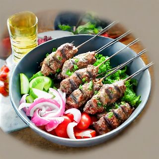 Brochette viande hachée
