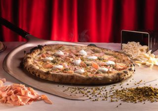 Pizza Mortadella y Pistacchio