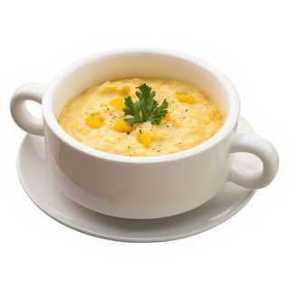 Sopa de maíz con carne cangrejo