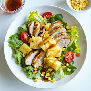 Sałatka z kurczakiem i ananasem