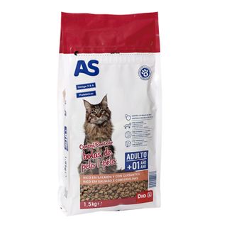 Alimento Para Gatos Control Bolas De Pelo Con Salmón Y Guisantes As 1.5 Kg