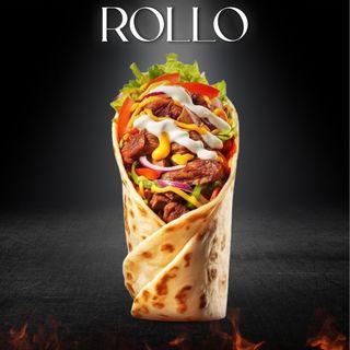 Menu rollo o pita solo carne