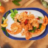 Camarones con sal y pimienta