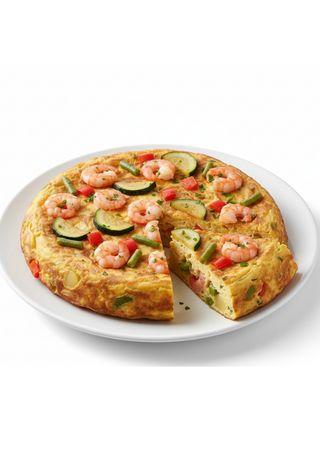 Plat Tortilla crevettes