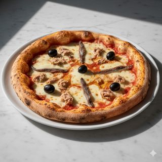 Pizza Caldetes (Atún)