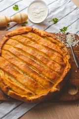 Сибирский пирог с сёмгой