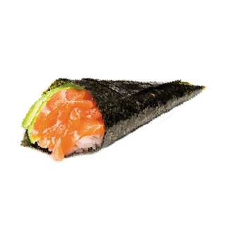 82. Temaki Salmón Con Pepino Y Aguacate (1 Pzs.)