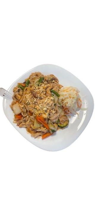 MAKARON RYŻOWY SMAŻONY Z KREWETKAMI