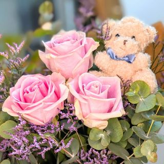 Ramo de 3 Rosas rosadas 