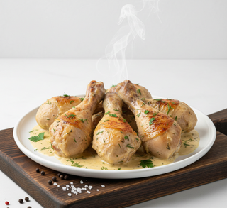 Copănele de pui la cuptor cu smântână