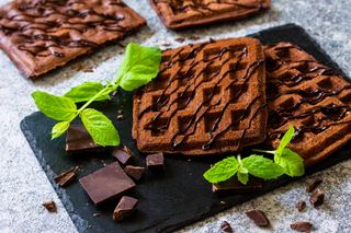 Waffle al cacao 