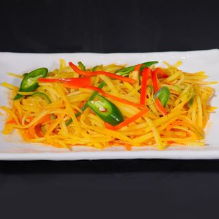 Patate saltate in salsa agropiccante