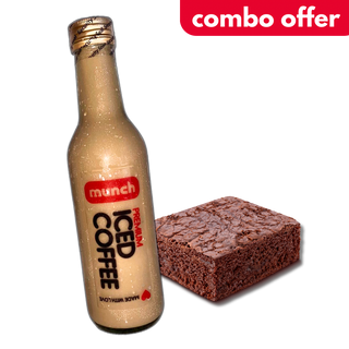 Iced Coffee + Chocolate Brownie