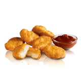 6 CHICKEN MCNUGGETS BUCATI DE PUI, 1 SOS 107G