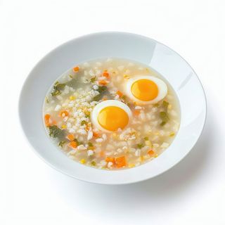 Sopa De Huevo Y Espinacas