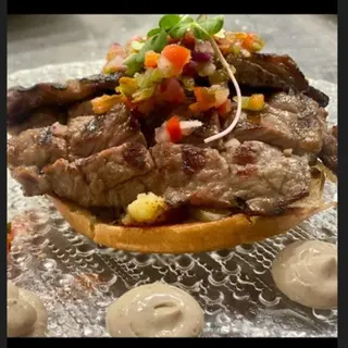 Taco de oreja a la plancha crujiente