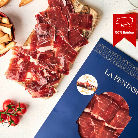 Jamón De Bellota Ibérico 50% Raza Ibérica - Sobre 100gr (Corte Cuchillo)