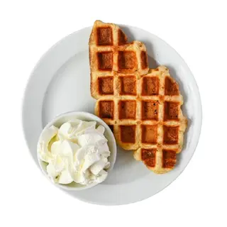 Wafle Con Helado