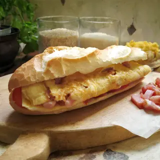 Sandwich Omelette Luncheon