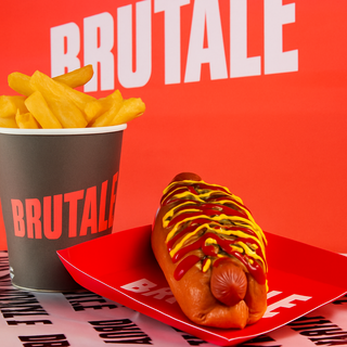 Perrito + vaso de patatas