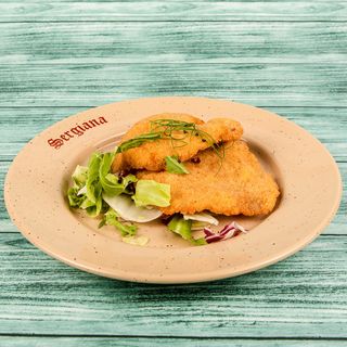 Şniţel pané din muşchi de porc