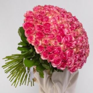 101 Trandafiri roz olandezi 90 cm