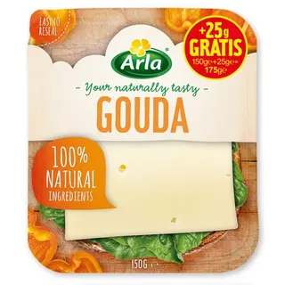 Queso Gouda Arla, Lonchas, Bandeja 150 Gr. (23712045)