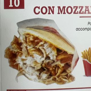 Panino Kebab con Mozzarelline Fritte  MENU