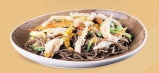 Spaghetti di riso alla piastra di mare