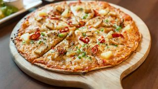 pizza poulet champignon