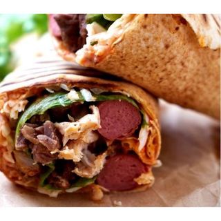 Chicken & Beef Shawarma With Double Hotdog