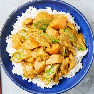 Arroz Frito Con Ternera Y Salsa De Curry