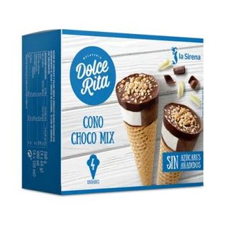 Helado Cono Chocolate Sin Azúcar Caja 4 Uds.