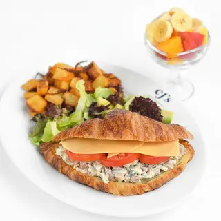 Chicken Salad-Filled-Croissant Combo (7AM - 12PM)