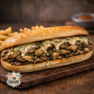 Ciabatta Poulet Pesto Champignons