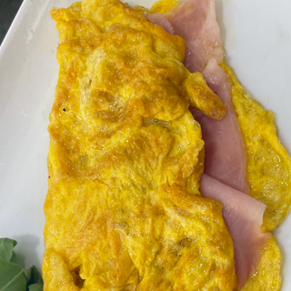 Omelette con prosciutto 