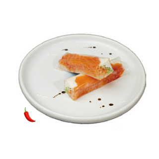 132. Rollo Vietnamita De Salmón Con Queso (4 Uds.)