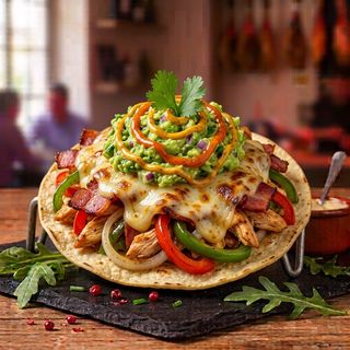 Taco De Alambre, Pollo Y Bacon