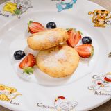 Papanași dulci cu gem de căpșune