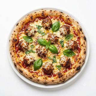 Pizza Ragù (30 x 30 Cm.)
