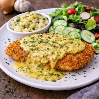 Kotlet z piersi kurczaka w sosie Café de Paris