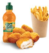 Repas De  Nuggets De Poulet Pour Enfants avec frites et boisson