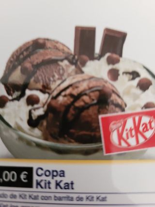 Copa Kit Kat Dulce