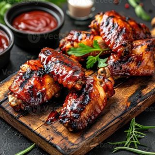 Alette in salsa barbecue